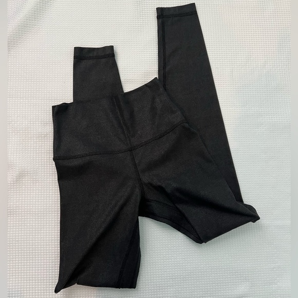 lululemon Align™ High-Rise Ribbed Pant 25" Shine in Radiate Foil Print Black - Picture 4 of 7